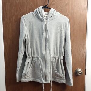 Women's Gray Hoodie Jacket Size M